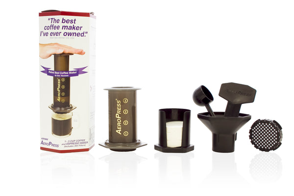 Aeropress Coffee Maker + Tote Bag + Filters Bundle
