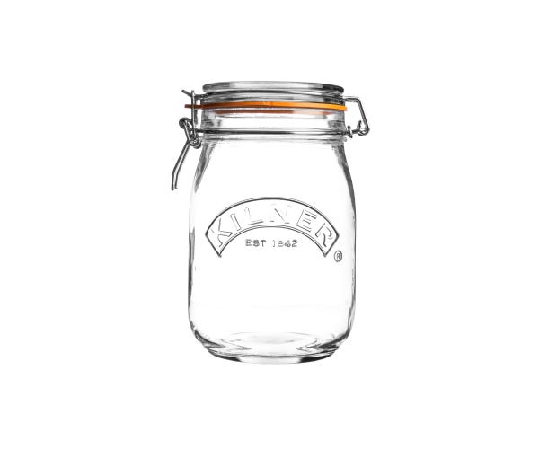 Cliptop Round Jar 1Ltr (Pack of 4)