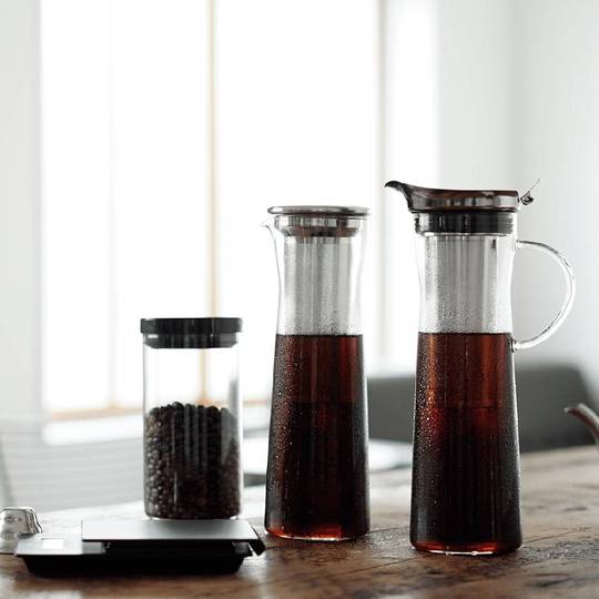 Hario Red Glass Canister 1L