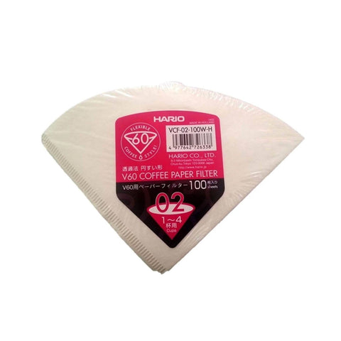 Hario V60 02 Size Filter Papers 100 Pack